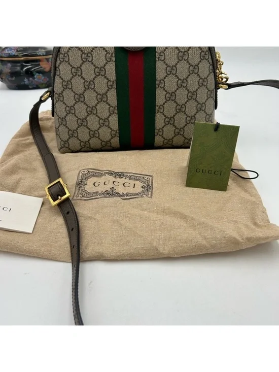 Women’s Gucci GG supreme OPHEDIA small shoulder bag made in Italy - Picture 4 of 11